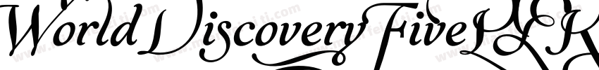 World Discovery FivePERSONAL字体转换